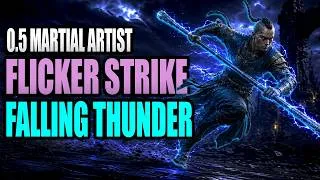 Thumbnail: Flicker Strike + Falling Thunder Martial Artist Build Guide | PoE2 0.5