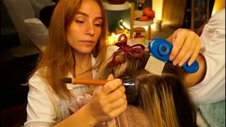 Thumbnail: ASMR Scalp & Hair EXAM with Close-up DANDRUFF REMOVAL | scratching, sectioning, | real person asmr