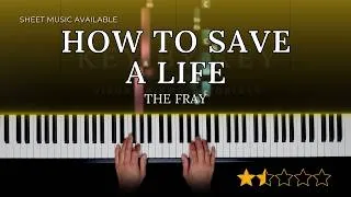 Thumbnail: The Fray - How to Save a Life (Late Beginner Piano Tutorial)