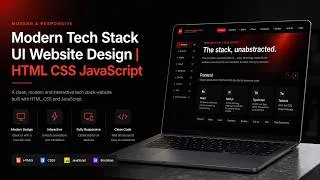 Thumbnail: Modern Tech Stack UI Website Design | HTML CSS JavaScript