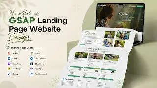 Thumbnail: Beautiful GSAP Landing Page Design | Modern Psychology & Counseling Website | HTML CSS JS Project