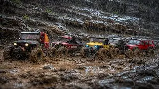 Thumbnail: Main Mobil RC Hujan Deras Offroad Extreme Skala 1/10 Balikpapan, Indonesia SCX10 RGT TRX4 Vanquish