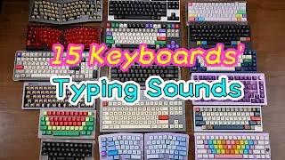 Thumbnail: 15 Keyboards' Typing Sounds