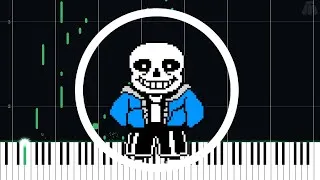 Thumbnail: sans. - Undertale - Intermediate Piano Tutorial