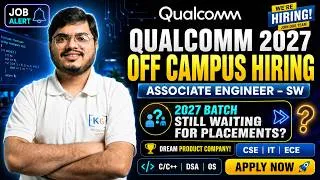 Thumbnail: Qualcomm 2027 Batch Off Campus Hiring | Associate Engineer Software | Eligibility & Apply Online