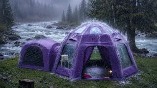 Thumbnail: HEAVY RAIN CAMPING BY A WILD RIVER | RAIN SOUNDS, ASMR , RELAXATION