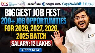 Thumbnail: 🚨 200+ IT Companies Hiring Now | Off Campus Drives for 2028, 2027, 2026 & 2025 Batch