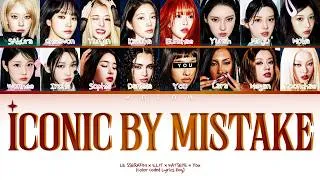 Thumbnail: [Karaoke] LE SSERAFIM x ILLIT x KATSEYE "ICONIC BY MISTAKE" (Color Coded Eng) (16 Members)
