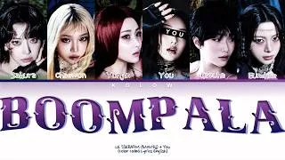 Thumbnail: [Karaoke] LE SSERAFIM (르세라핌) "BOOMPALA" (Color Coded English) (6 Members)