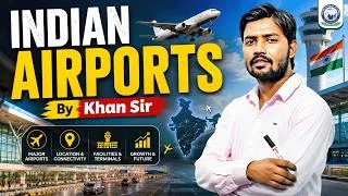 Thumbnail: Top Airports in India ✈ | भारतीय प्रमुख हवाई अड्डे | Complete Static GK | KGS Railway Exams
