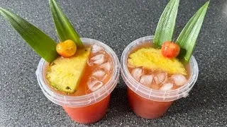 Thumbnail: How to Make Fresh Homemade Fruit Punch | Tropical Summer Drink 🍉🍍🍊