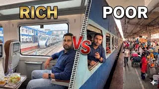 Thumbnail: I Travelled in India's all new CHEAPEST vs MOST PREMIUM Train in 24 Hours!
