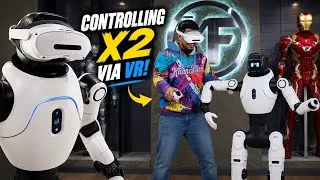 Thumbnail: AGIBOT X2 VR Teleoperation Kit: I Took Control of a Humanoid Robot! 🤯