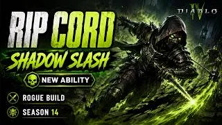 Thumbnail: RIP CORD's SHADOW SLASH Ability Is INSANELY FAST!  | Rogue build | Diablo 4 Season 14