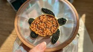 Thumbnail: Creating a Textured Beaded Turtle on Organza | Satisfying Embroidery