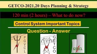 Thumbnail: GETCO Exam Related Queries || 20 Day Preparation Strategy || Control System IMP Questions & Topics