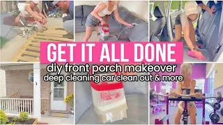 Thumbnail: *NEW* GET IT ALL DONE | DIY PORCH MAKEOVER DEEP CLEANING CAR CLEAN OUT & MORE