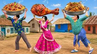 Thumbnail: Pura Goan Ke Liye Chicken Biryani Street Food Hindi Kahaniya Moral Stories Funny Comedy Video