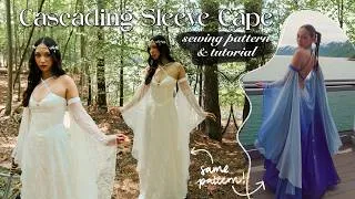 Thumbnail: Cascading Sleeve Cape Tutorial & PATTERN (the perfect romantic fantasy accessory)