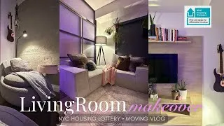 Thumbnail: TURN MY STUDIO APT INTO A 1 BEDROOM! 🏡 Cozy Living Room Makeover | Moving Vlog Part 3