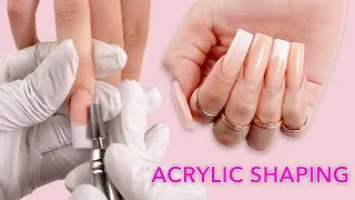 Thumbnail: Acrylic Nails for Beginners💅 | Shaping , Surface Work + Sealing the Cuticle 🤯 (3/3)