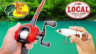 Thumbnail: $100 Bass Pro Shops vs Local Tackle Shop Budget Fishing Challenge