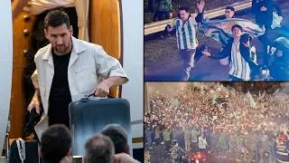 Thumbnail: Thousands flood streets as Messi returns home