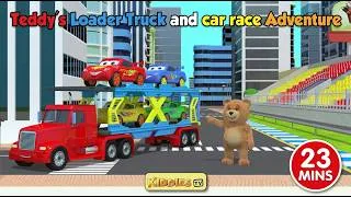 Thumbnail: Teddy’s Loader Truck Adventure 🚗 Racing Cars for Kids | Fun Car Race & Garage Story + more 23 MINS