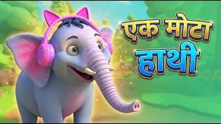 Thumbnail: 🐘 Ek Mota Hathi | एक मोटा हाथी | Hindi Rhymes for Children 🐘