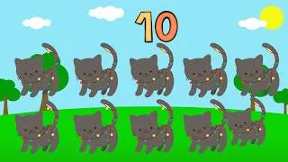 Thumbnail: 10 Little Kittens and Puppies 🐱🐶 | Counting Song for Kids | Kiddiezone