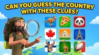 Thumbnail: Can you guess the countries from clues ? #guessthecountry