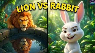 Thumbnail: The Lion and the Clever Rabbit | English Moral Stories #storiesforkids