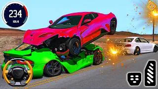 Thumbnail: Stunt Car Crash 3D Game - Mega Ramp Car Race Simulator  - Android Gameplay