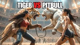 Thumbnail: Massive Tiger Vs Pitbull Training Competition | Who is more Powerful?