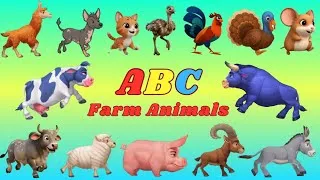 Thumbnail: ABC Farm Animal Sounds 03TH2 | Nursery Rhyme for Kids | Kids TV
