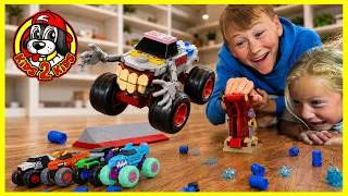Thumbnail: We Built Our Own Monster Jam World Finals Arena! - BLDR Smash & Launch Challenge