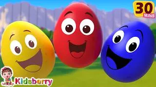 Thumbnail: Surprise Eggs Kids Songs 🥚 | Color Song for Kids 🌈  + More Nursery Rhymes & Baby Songs - Kidsberry