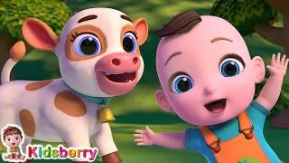 Thumbnail: Guess the Animal by Sound 🐶🐮 | Animal Sounds Song | Kidsberry Nursery Rhymes & Baby Songs