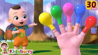Thumbnail: Learn Colors with Finger Family + More Nursery Rhymes | Nursery Rhymes & Baby Songs - Kidsberry