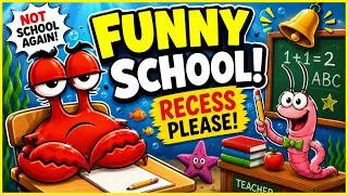 Thumbnail: School's In, Crabby! 🦀 | Read Aloud Book for Kids | Funny School Story | Back to School Read Aloud