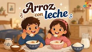Thumbnail: Arroz con leche I Spanish Nursery Rhymes For Kids I canciones españolas para niños