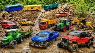 Thumbnail: Toy Cars, Trucks, Bus & Tractor | Ultimate Off-Road Mud Adventure Challenge