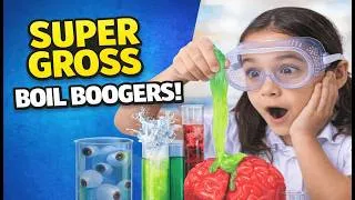 Thumbnail: Would Your Kid Do Science… If It Involved Boiling Boogers? 🧪🤢