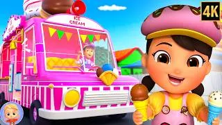 Thumbnail: Wheels On The Ice Cream Truck Go Round And Round + More Nursery Rhymes and Songs for Kids