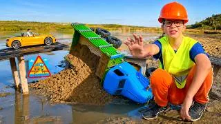 Thumbnail: Darius Repairs the Broken Bridge and Saves the Truck!