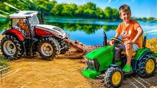 Thumbnail: Darius Rescues a Tractor from a Crocodile Lake! | KidsCoCo Club