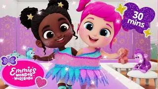 Thumbnail: Lights, Camera, Fashion! 👗Emmie and Ayo’s 100% Fabulous Fashion Show! ✨30 Min | Kids Dress Up Fun
