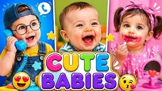 Thumbnail: 👶💖 Hello Papa Meme 😂✨🍼🎉 Cute Baby Talking & Funny Baby Moments 🌈💕