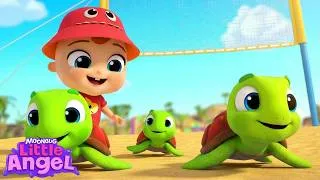 Thumbnail: Beach Rescue Team 🏖️ | Little Angel Sing Along Songs for Kids | It's Karaoke Time 🎶