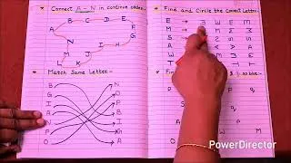 Thumbnail: Nursery English Half Yearly Exam Preparation Worksheet @kidslearningfun2013